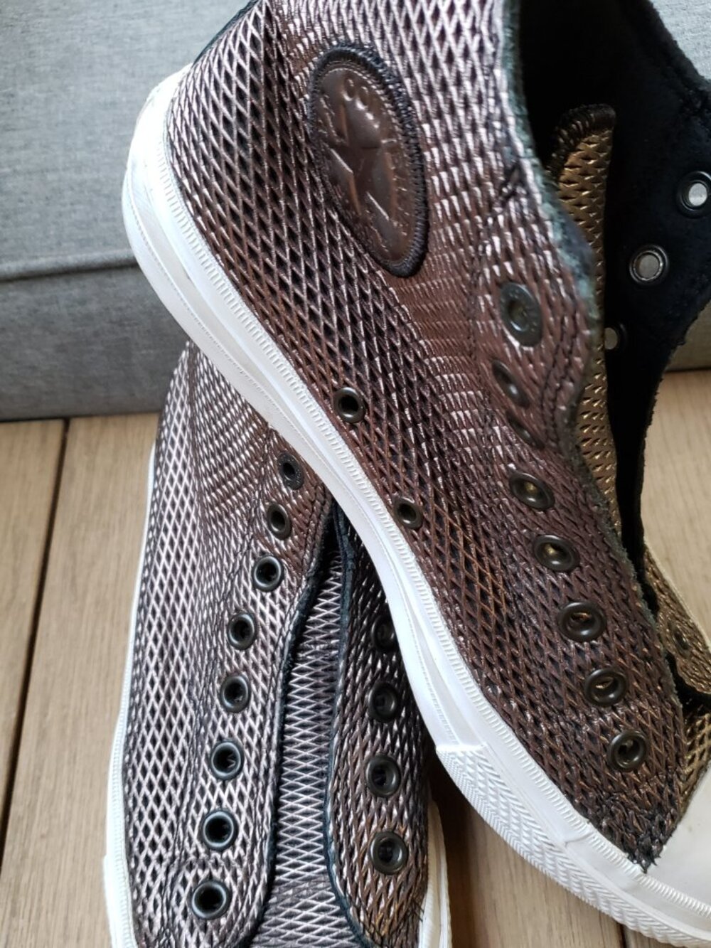 BNWoT CTAS Converse Hi Perf Leather 555797C Metallic (9) KICKS